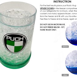 Puch Beer mug / cup / frosty mug with Puch logo - 450 ML