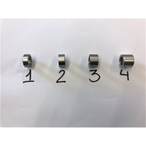 4 Stk. Afstands Bsninger Rust Fri Til Forhjul Med Faste Lejer