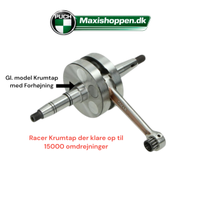Racer Krumtap Inkl. S�lv N�leleje Op til 15.000 Rmp. Til Puch Maxi P+K+KL+S
