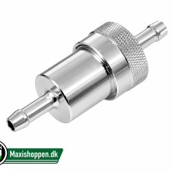 Benzinfilter I Poleret Aluminium - Vaskbart