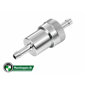 Benzinfilter I Poleret Aluminium - Vaskbart