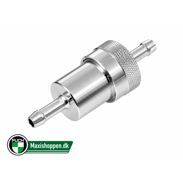 Benzinfilter I Poleret Aluminium - Vaskbart