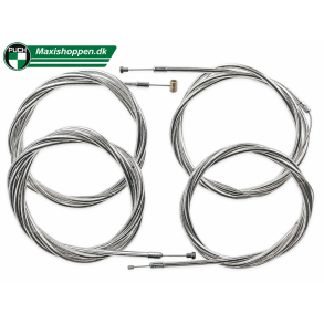 Kabel S�t Til H�jt Styr i Krom - Puch Maxi