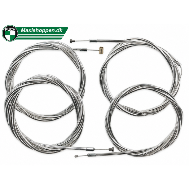 Kabel S�t Til H�jt Styr i Krom - Puch Maxi