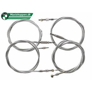 Kabel S�t Til H�jt Styr i Krom - Puch Maxi