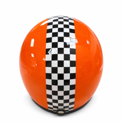 Retro Jet Hjelm Orange Extra Large