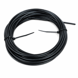 Yderkabel - Cover/kappe 5 mm I sort - 10 M 