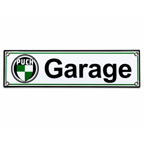 Puch Emalje Skilt "Puch Garage" 