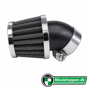 Power Luft Filter 28 mm Med 45 Graders Tilslutning