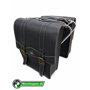Sidetasker I Sort Kunstl�der Til Bla. Puch Maxi P + K