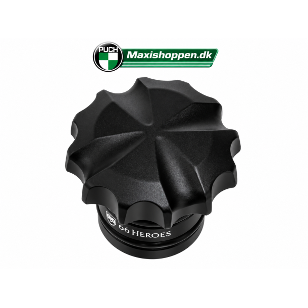 Tank D�ksel I Sort Anodiseret Aluminium til PUCH Maxi