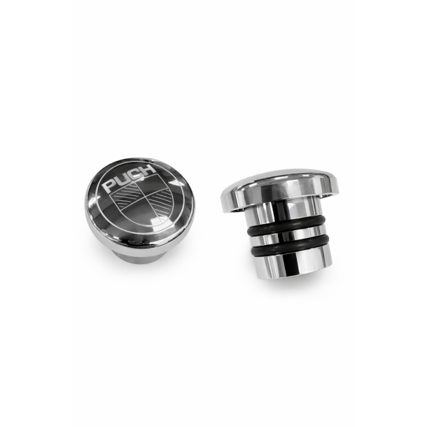 Tank D�ksel I Krom Med Puch Logo