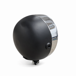 Forlygte I Sort og Krom Til Puch Maxi 