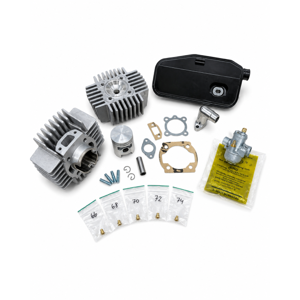 Airsal 65cc Cylinder &amp; Karburator Kit Med Original 15 mm Bing 
