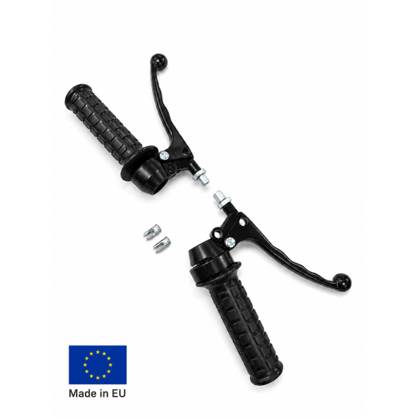 H�ndtag S�t Komplet H+V i Sort - Puch Maxi K + KL