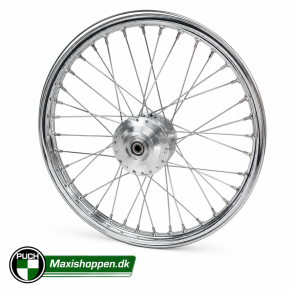 Puch Maxi Forhjul 17x1.35 (Bred) Krom Eger / Faste Lejer