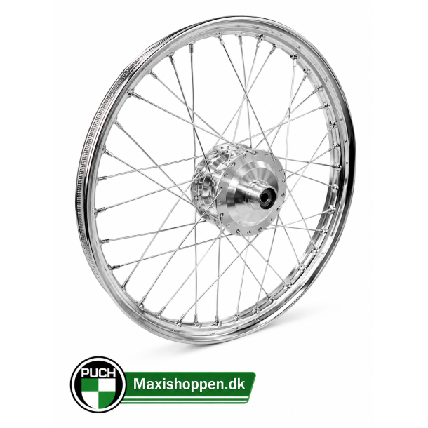 Puch Maxi Baghjul 17x1.35 (Bred) Krom Eger / Faste Lejer