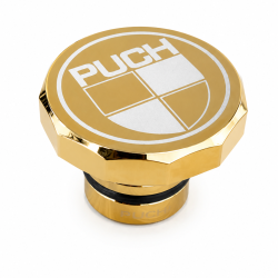 Tank D�ksel I Guld Med Puch Logo