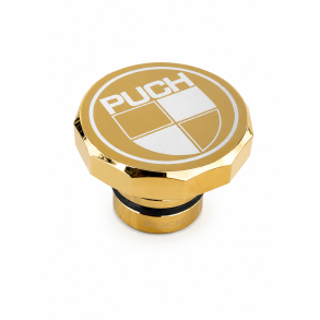 Tank D�ksel I Guld Med Puch Logo