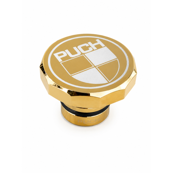 Tank D�ksel I Guld Med Puch Logo