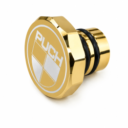 Tank D�ksel I Guld Med Puch Logo