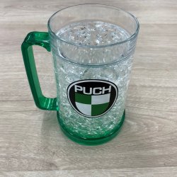 Puch Beer mug / cup / frosty mug with Puch logo - 450 ML
