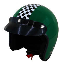 Retro Jet Hjelm Grn Large