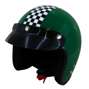 Retro Jet Hjelm Grn Extra Large