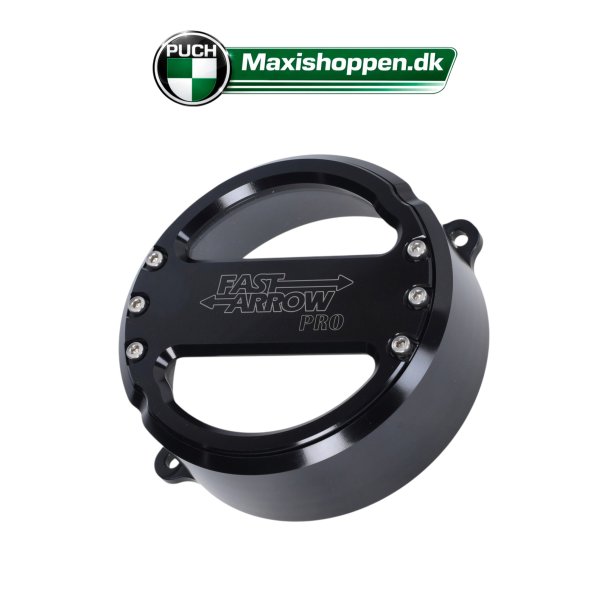 Magnet D�ksel, Fast Arrow Pro, CNC-fr�set med vindue � sort til PUCH Maxi