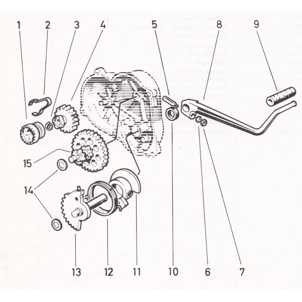 Fjeder For Kickstart Puch Maxi