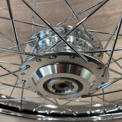 Puch Maxi Forhjul 17x1.35 Crom Eger / Faste Lejer