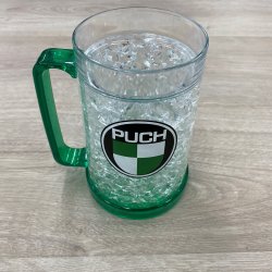 Puch Beer mug / cup / frosty mug with Puch logo - 450 ML