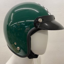 Retro Jet Hjelm Gr�n Medium