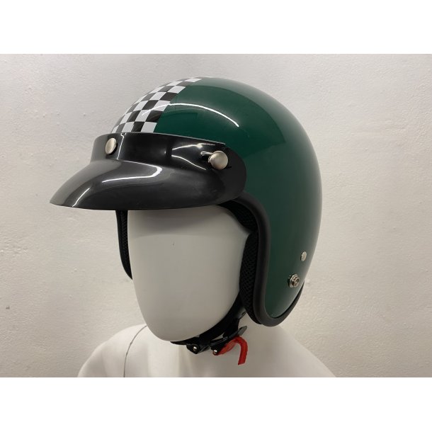 Retro Jet Hjelm Grn Large