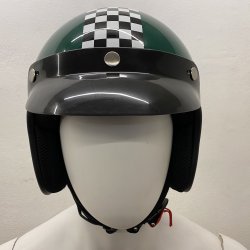 Retro Jet Hjelm Gr�n Medium