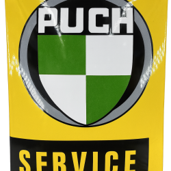 Puch Service Emalje Skilt Gult