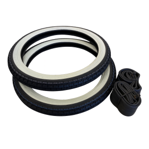 Dk St 17x 2.25 Kenda White Wall 4 Lags Inkl. Slanger & Flgbnd