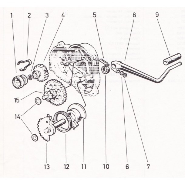 Kilebolt For Kick Starter Arm 9.00 mm