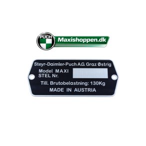 Type Skilt - Puch Maxi