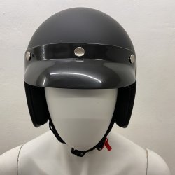 Retro Jet Hjelm Mat Sort Str. Extra Large