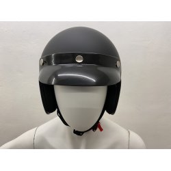 Retro Jet Hjelm Mat Sort Str. Extra Large