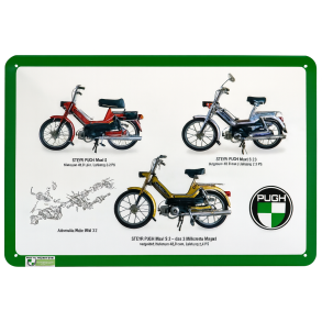 Puch Skilte Sortiment 5 Dele