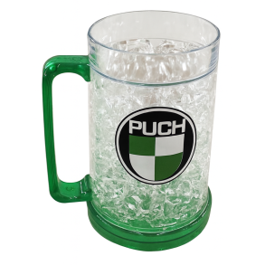 Puch Beer mug / cup / frosty mug with Puch logo - 450 ML