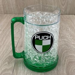 Puch Beer mug / cup / frosty mug with Puch logo - 450 ML