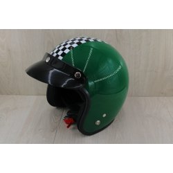 Retro Jet Hjelm Grn Large