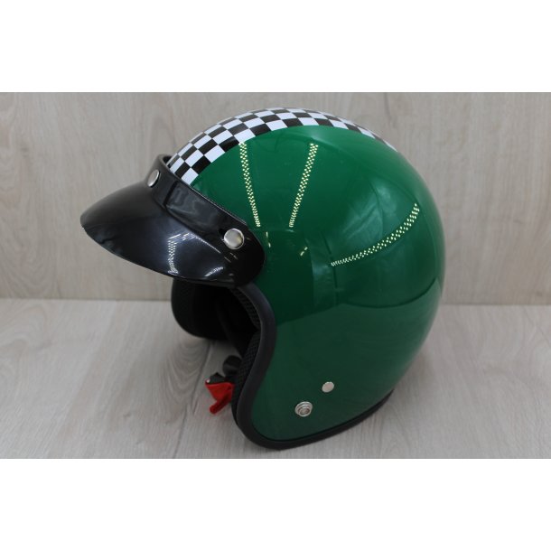 Retro Jet Hjelm Grn Medium