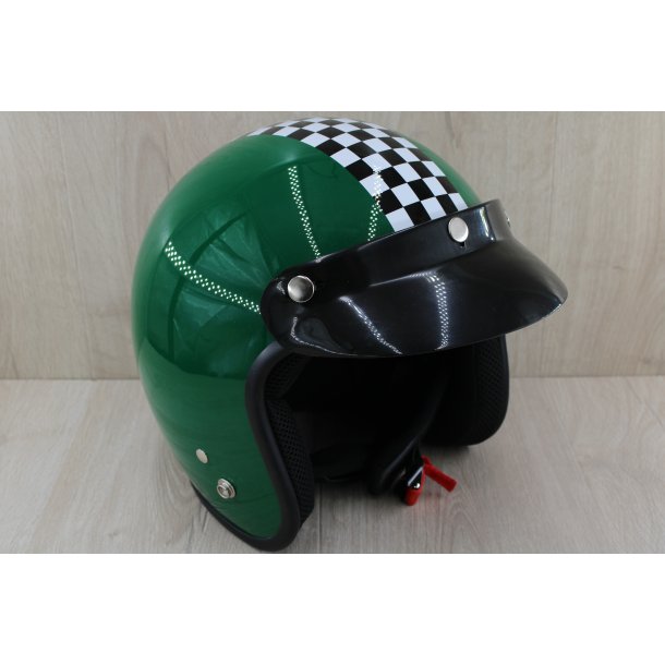 Retro Jet Hjelm Grn Medium