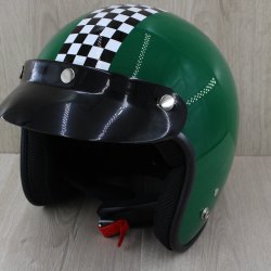 Retro Jet Hjelm Gr�n XX Large