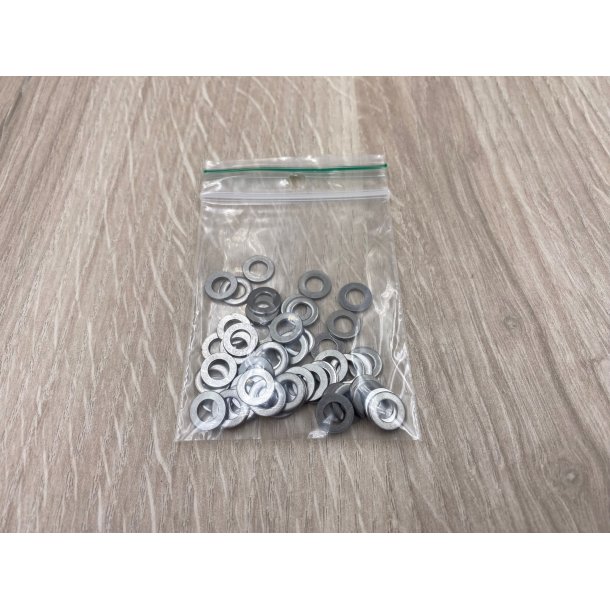 50 Stk. Skiver 5 mm Rust Frit Stl A4 Syrefast